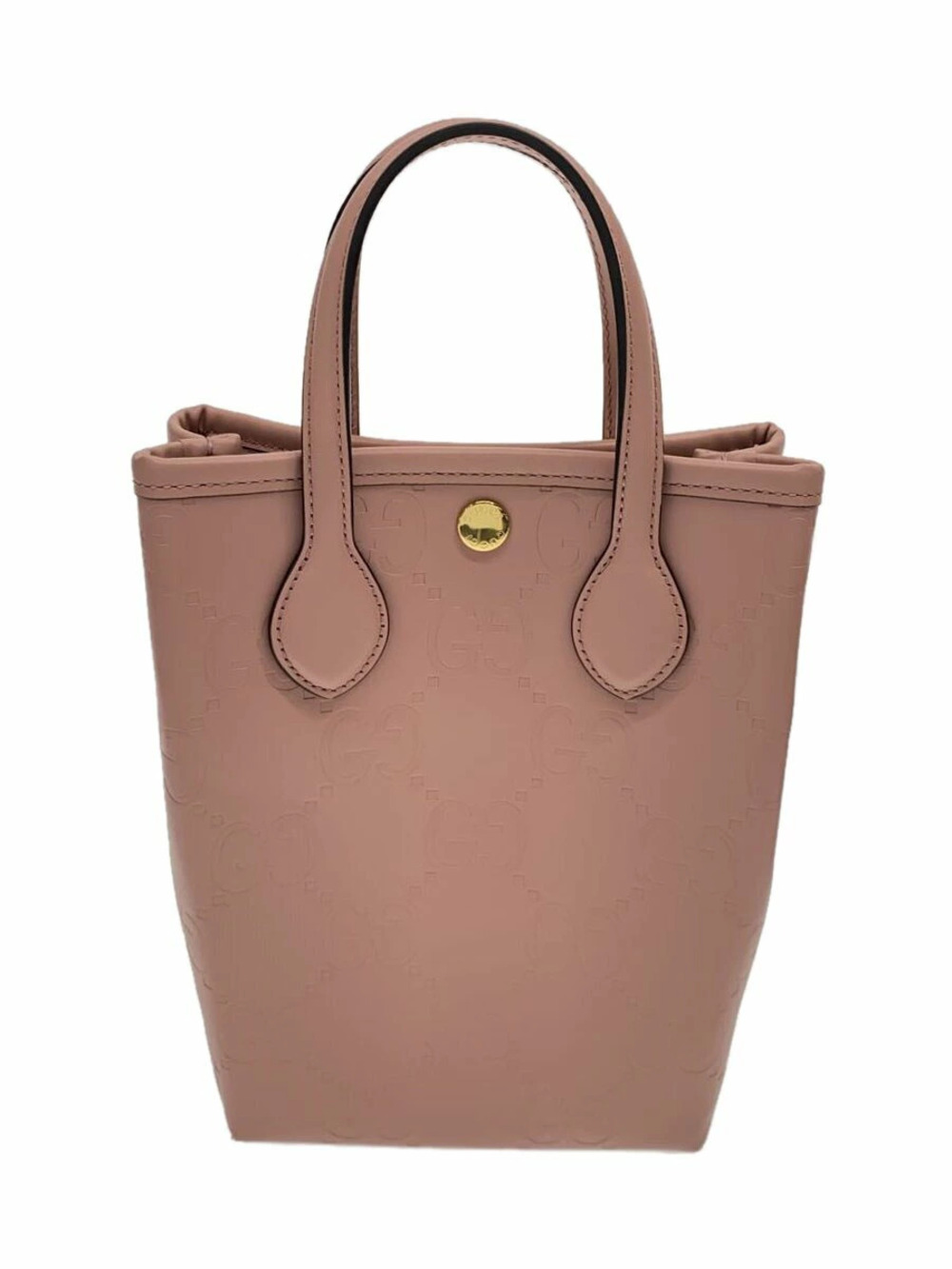 Gucci GG Super Bag Strap Leather Pink All over